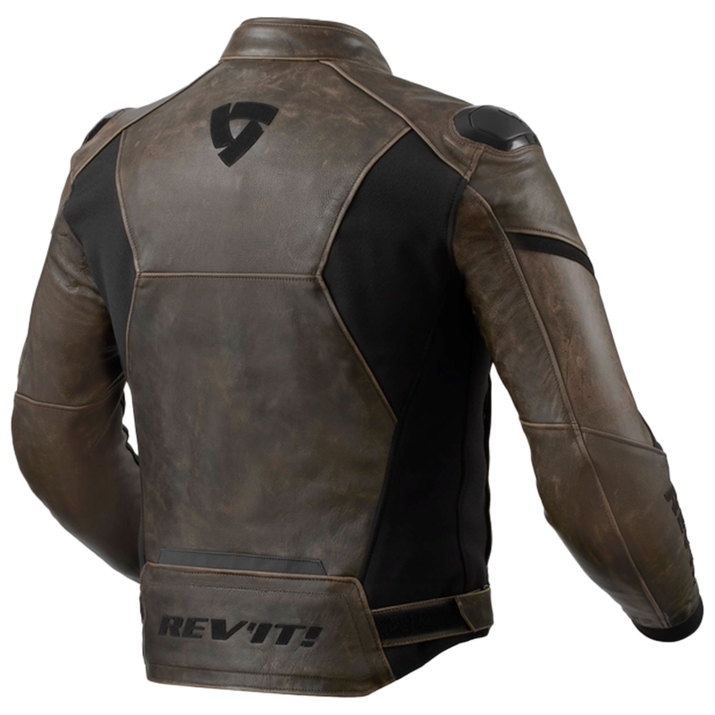 Revit Parallax brun motorcykeljakke i læder
