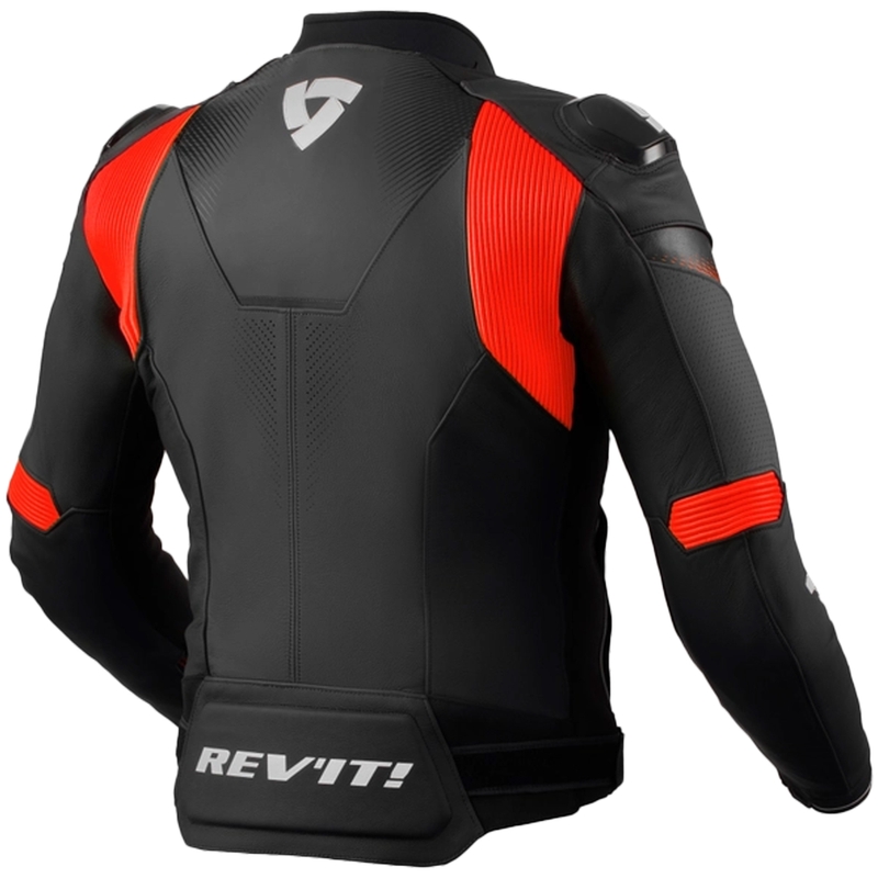 Revit Control sort-rød motorcykeljakke i læder