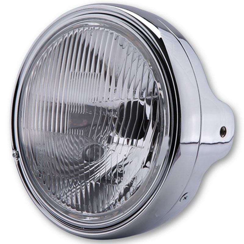 Highsider Smart LTD 7 forlygte med præget glas, krom