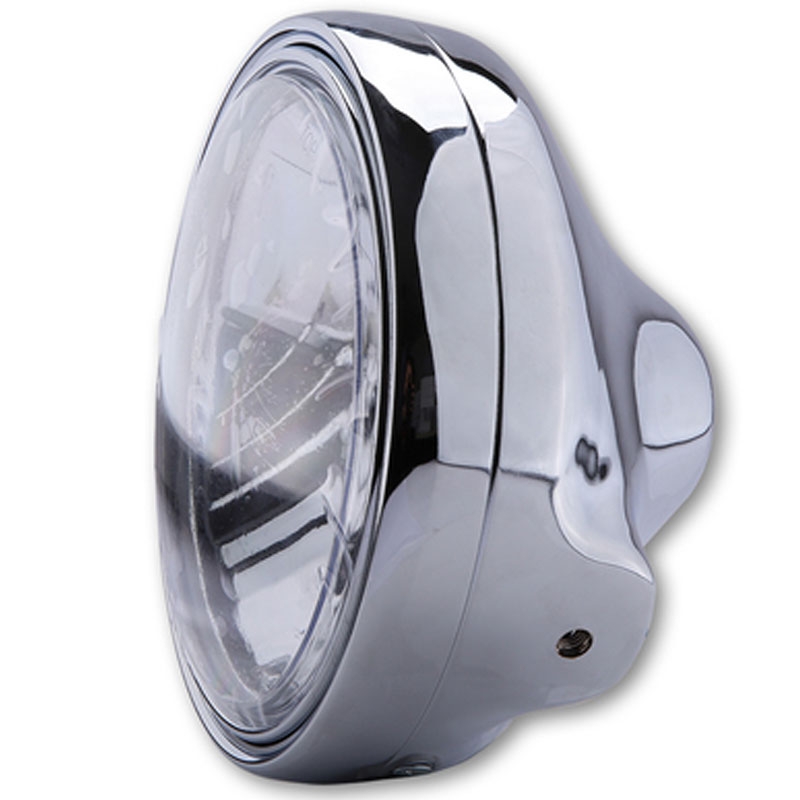 Highsider Smart LTD 7 forlygte med klart glas, krom