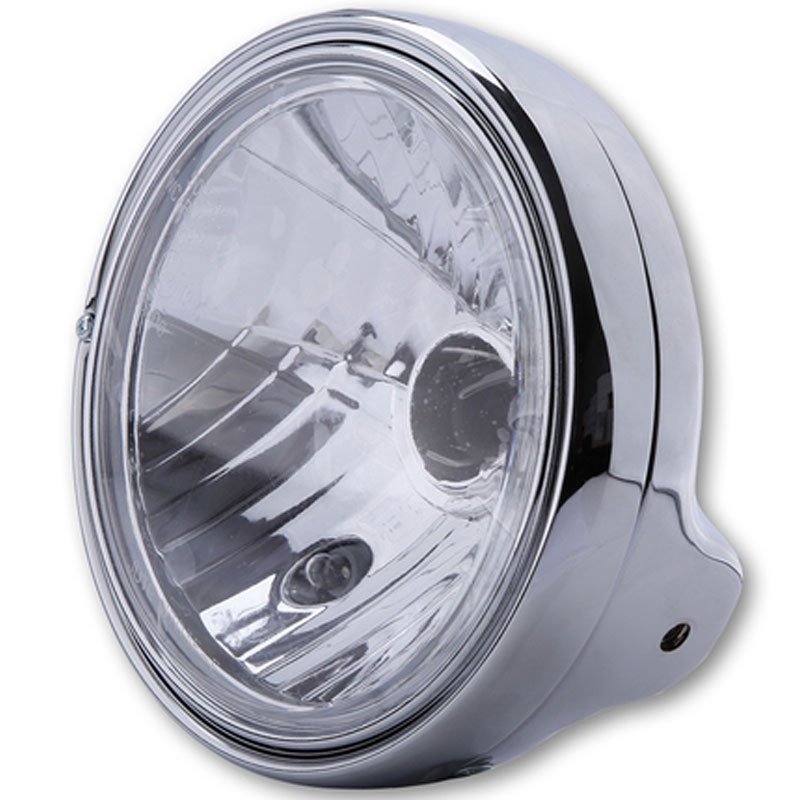 Highsider Smart LTD 7 forlygte med klart glas, krom