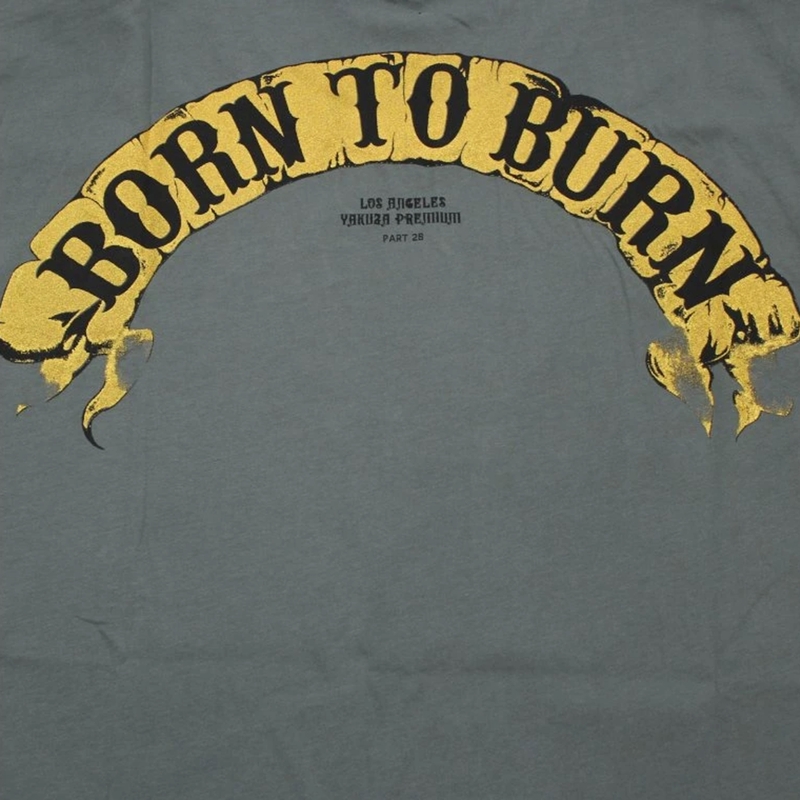 Yakuza Premium Born To Burn Flying Riots Los Angeles T-shirt olivengrøn
