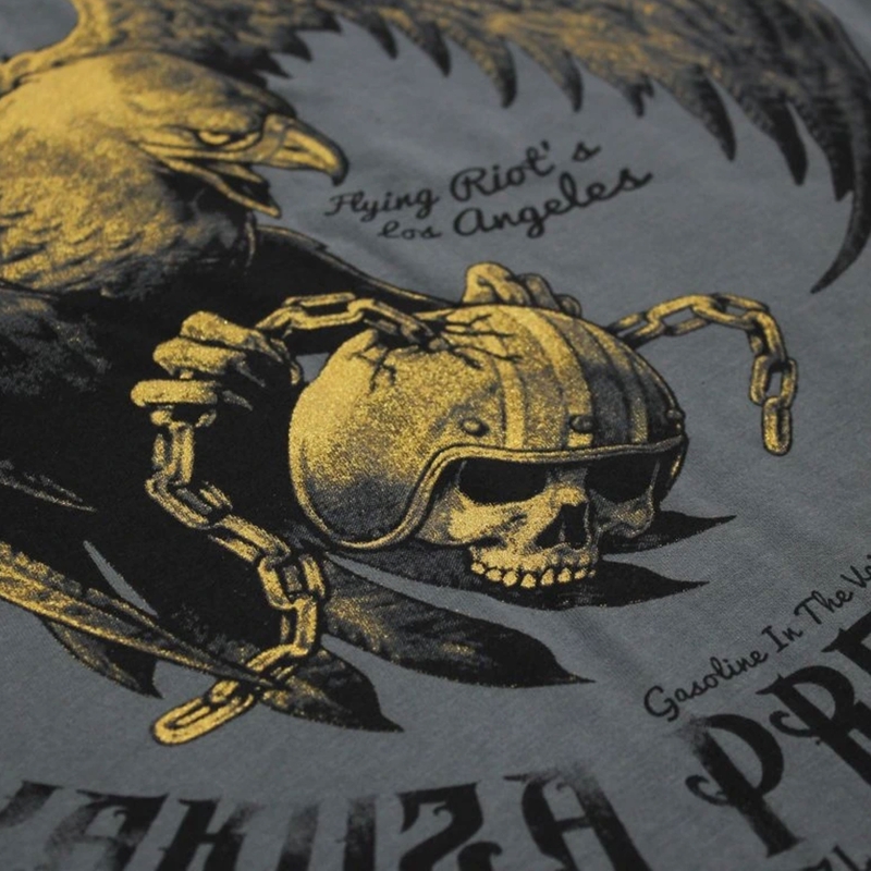 Yakuza Premium Born To Burn Flying Riots Los Angeles T-shirt olivengrøn