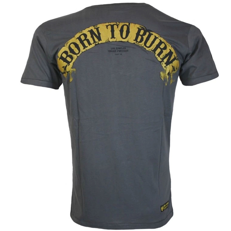 Yakuza Premium Born To Burn Flying Riots Los Angeles T-shirt mørkegrå