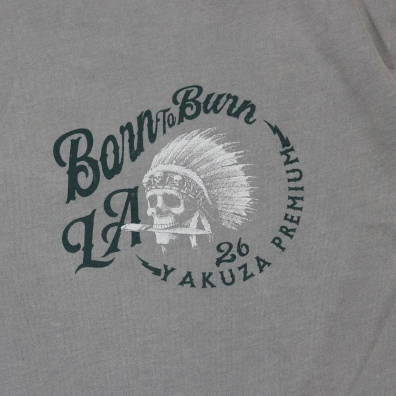 Yakuza Premium Ruhig og Rough T-shirt - Los Angeles grå