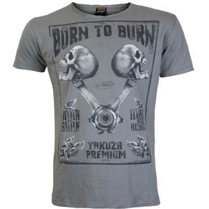 Yakuza Premium Rude and Rough Born to Burn T-shirt - Los Angeles grå