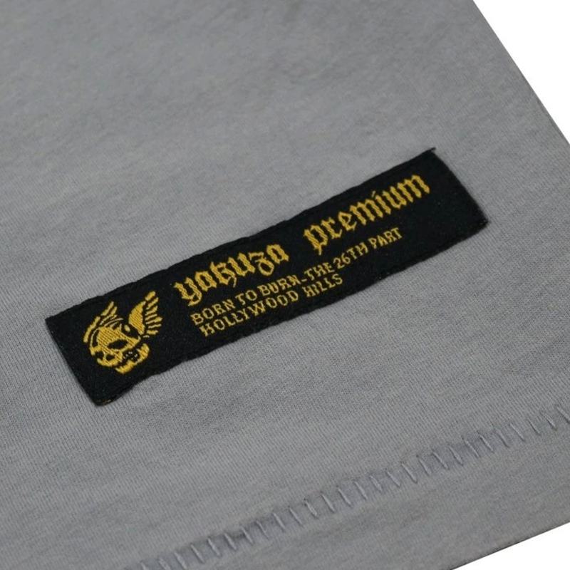 Yakuza Premium Rude and Rough Born to Burn T-shirt - Los Angeles grå