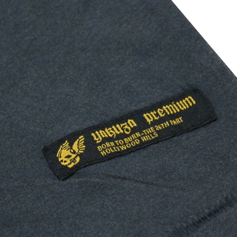 T-shirt Yakuza Premium Rude and Rough Born to Burn - Los Angeles blå