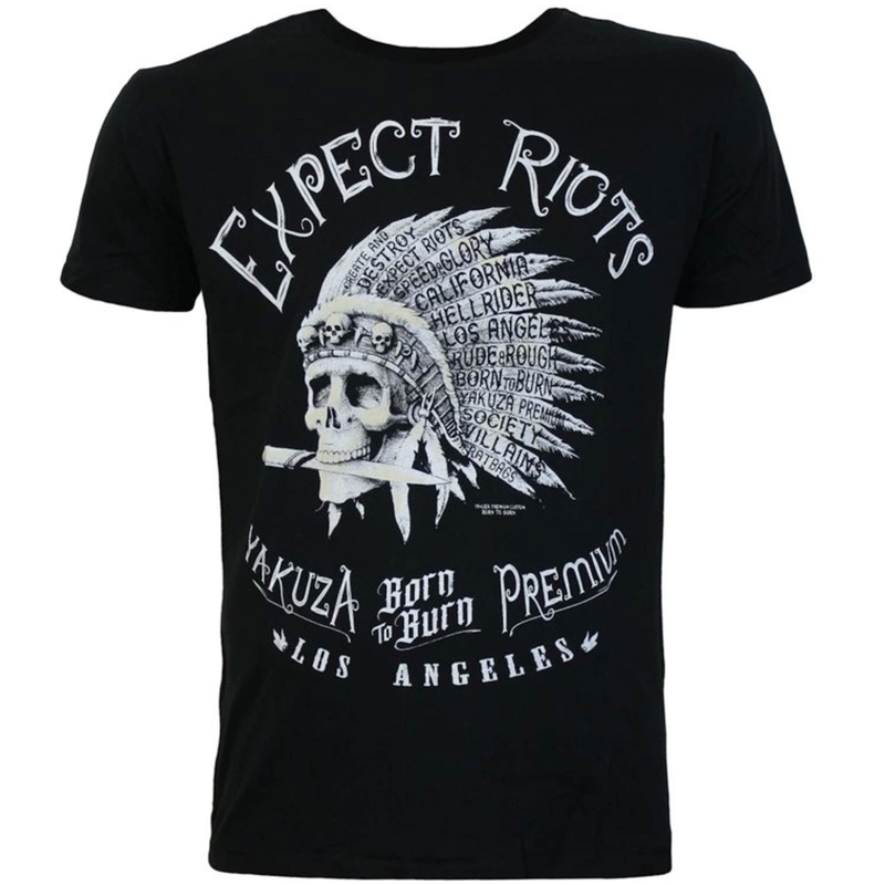 Yakuza Premium Expect Riots T-shirt - Los Angeles sort