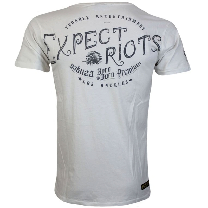 Yakuza Premium Expect Riots T-shirt - Los Angeles hvid