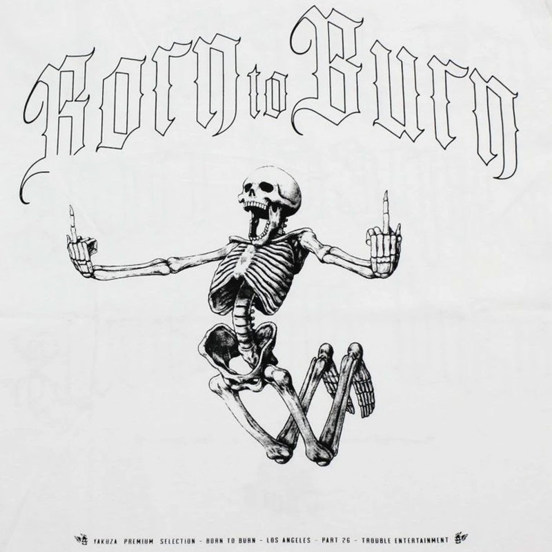 Yakuza Premium Born to Burn T-shirt - Los Angeles hvid
