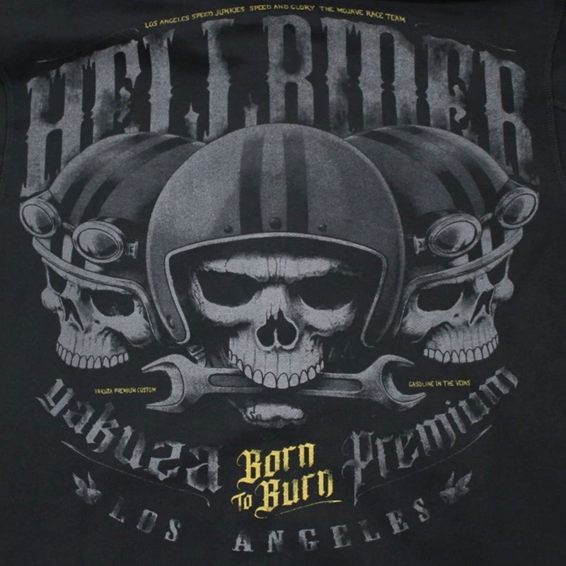 Hættetrøje Yakuza Premium Hell Rider sort
