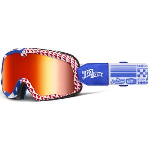 100% Barstow Artist Motocross-briller med rød linse