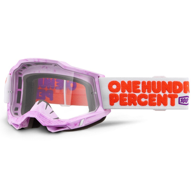 100% nøjagtige 2 Hundreds motocrossbriller med klar plexiglas