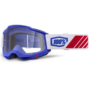 100% Accuri 2 Kolby motocrossbriller med klar plexiglas