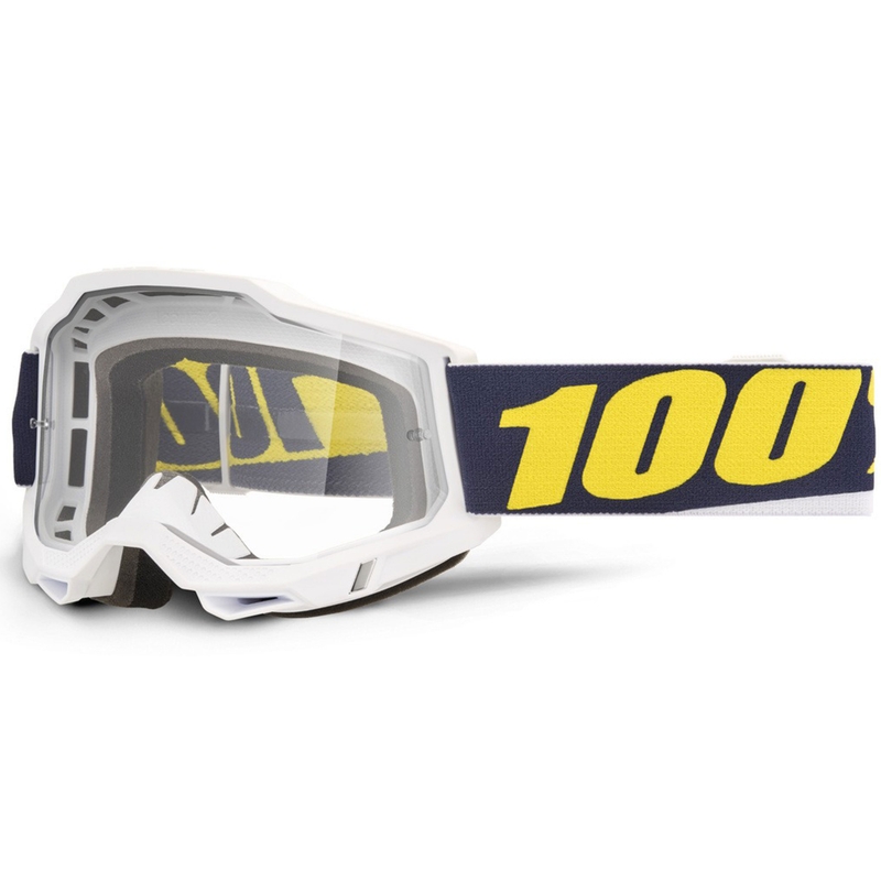 100% Accuri 2 Torc motocrossbriller med klar plexiglas