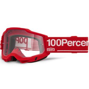 100% Accuri 2 Wolg motocrossbriller med klar plexiglas