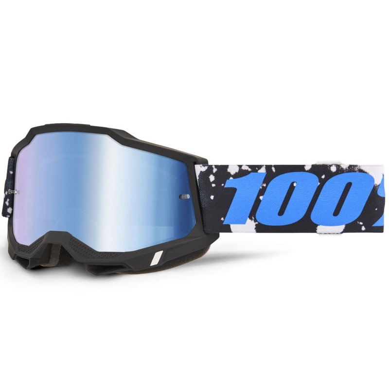 100% Accuri 2 Callisto motocrossbriller med blå plexiglas