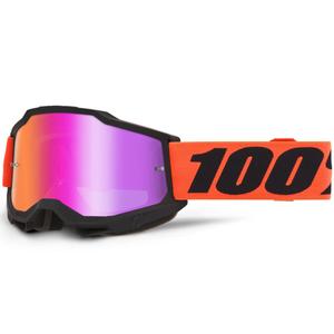 Motocross-briller 100% Accuri 2 Ferran med rød plexiglas