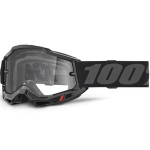 100% Accuri 2 Enduro motocrossbriller med klar plexiglas