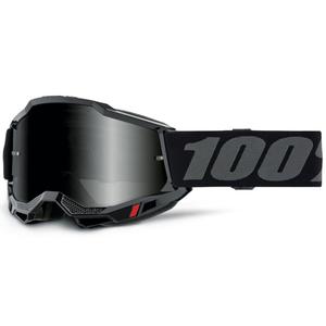 Motocross-briller 100% Accuri 2 Sandsort med røget plexiglas