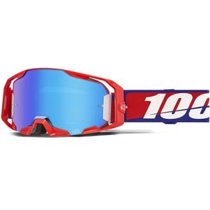 100% ARmatic Best motocrossbriller med blå plexiglas