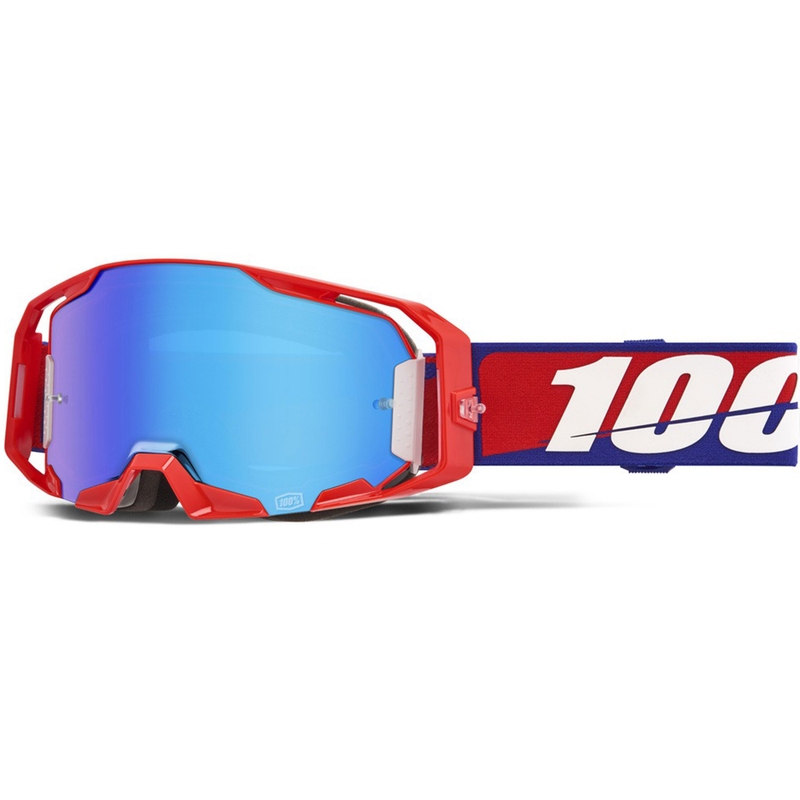 100% ARmatic Best motocrossbriller med blå plexiglas