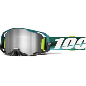 100% ARmatic Polarity motocrossbriller med sølv plexiglas