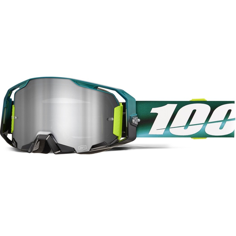 100% ARmatic Polarity motocrossbriller med sølv plexiglas