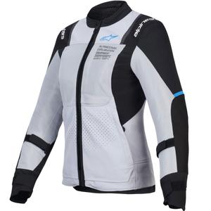 Alpinestars Stella ST-2 Air dame motorcykeljakke lysegrå-sort
