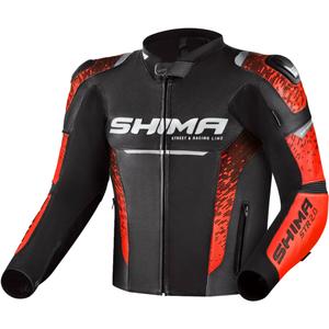 Motorcykeljakke Shima STR 2.0 fluo rød