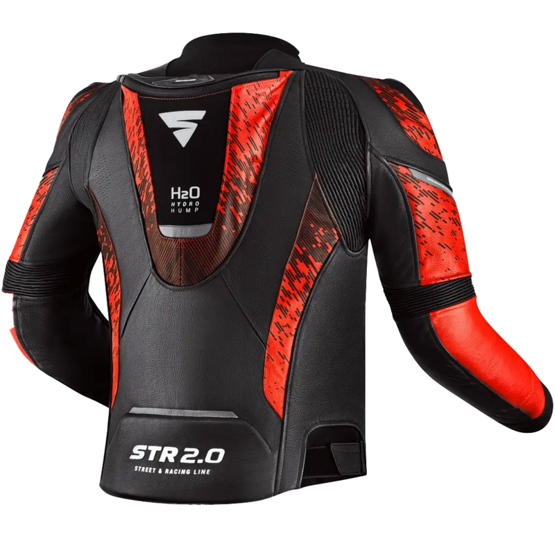 Motorcykeljakke Shima STR 2.0 fluo rød