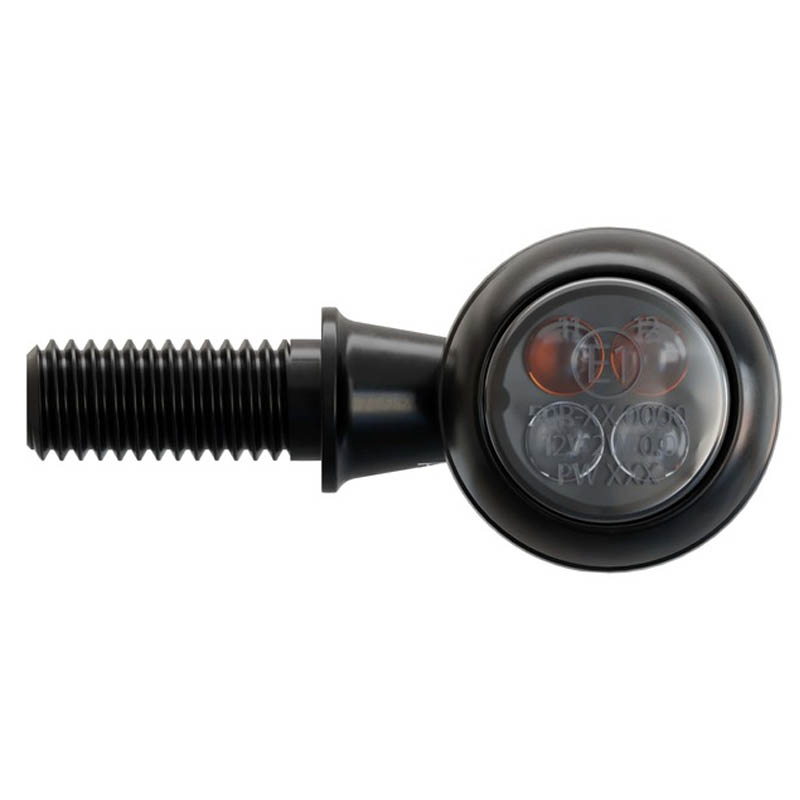 Motorcykel blinklys Highsider Smart Circula-S LED 3i1 sort