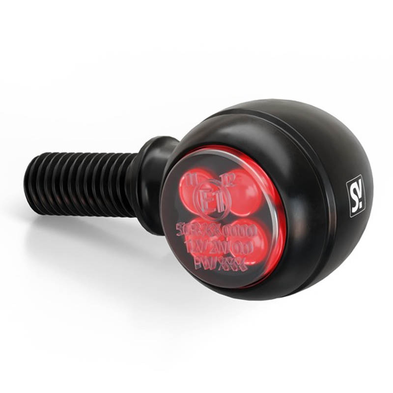Motorcykel blinklys Highsider Smart Circula-S LED 3i1 sort