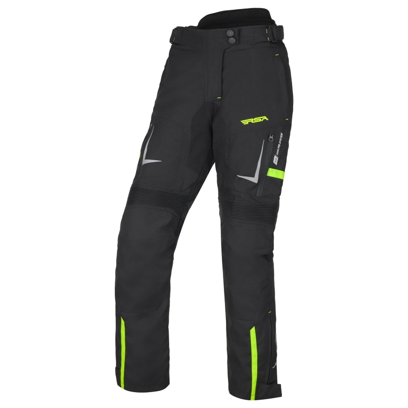 RSA EXO 2 Dame Motorcykelshorts Sort-Fluo Gul