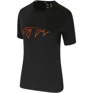 KTM Dame Logo T-shirt, sort