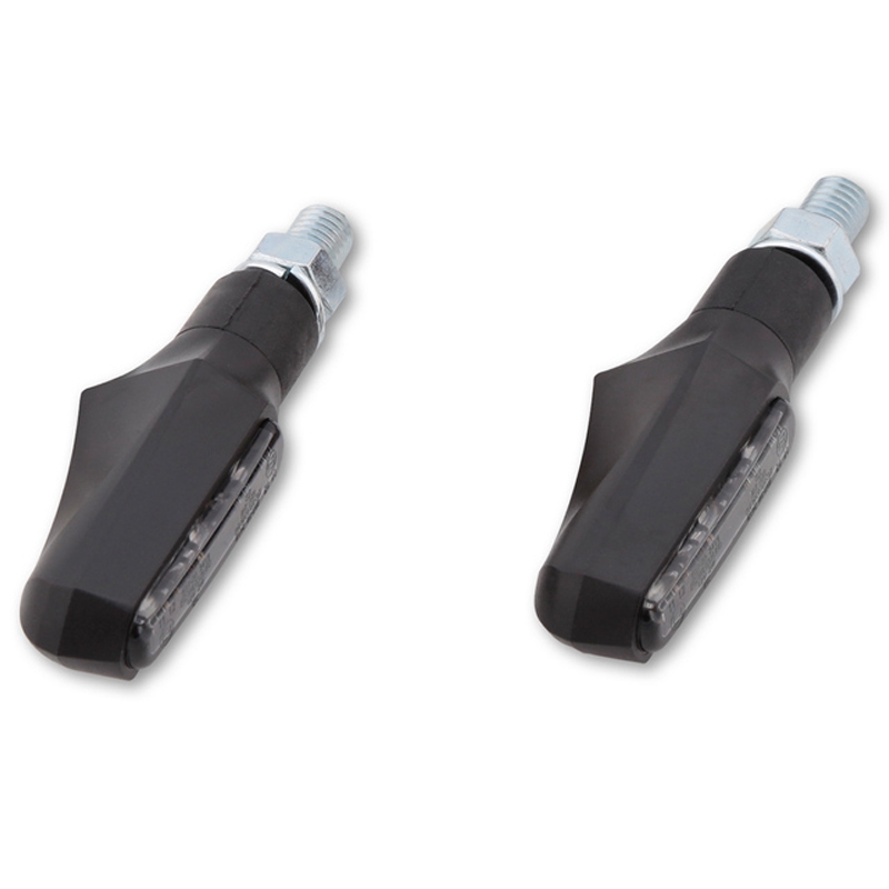 Motorcykel blinklys Highsider Smart Shorty Fin sort