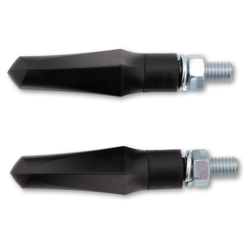 Motorcykel blinklys Highsider Smart Shorty Fin 2in1 sort