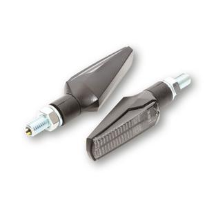 Motorcykelblinklys Highsider Smart Fineline LED 2-i-1 sort