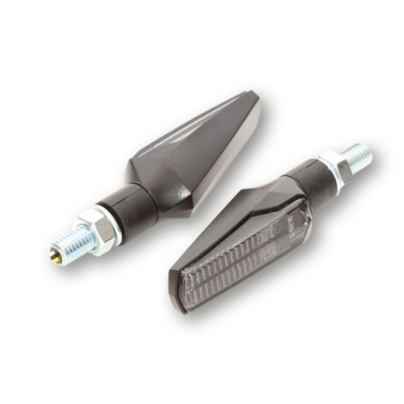 Motorcykelblinklys Highsider Smart Fineline LED 2-i-1 sort