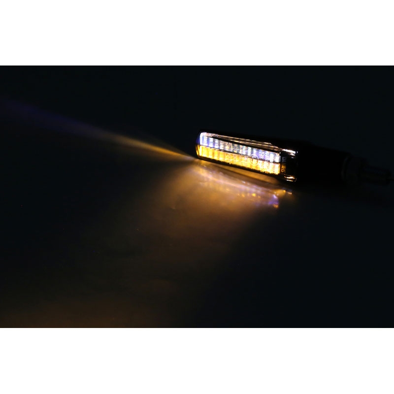 Motorcykelblinklys Highsider Smart Fineline LED 2-i-1 sort