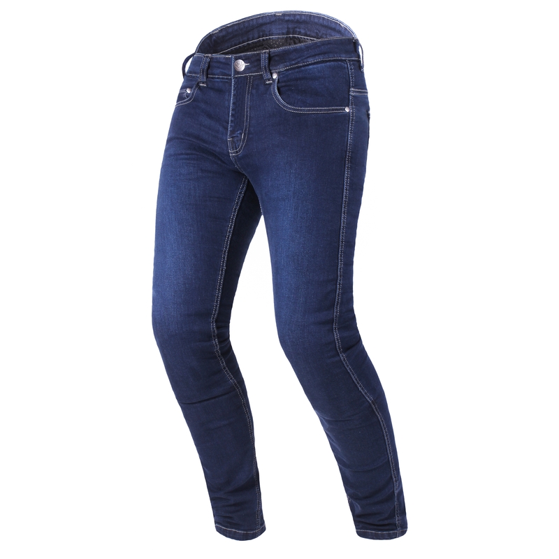 RSA Route CE Blue Cropped Motorcycle Jeans