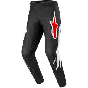 Alpinestars Fluid Lucent Motocross Pants Sort, hvid og rød