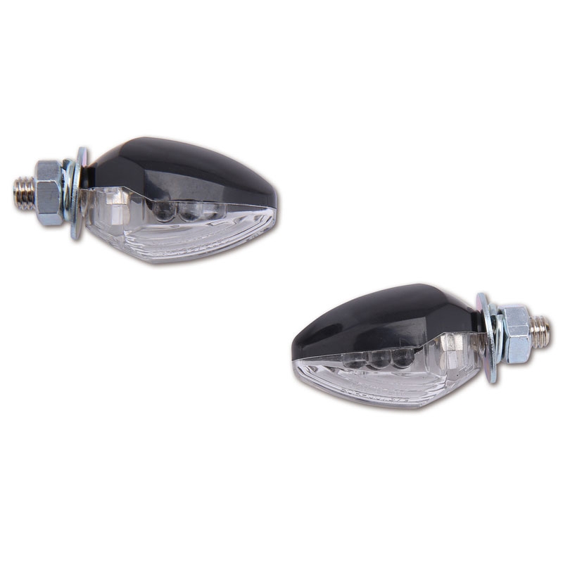 Highsider Smart Drop LED motorcykelblinklys sort