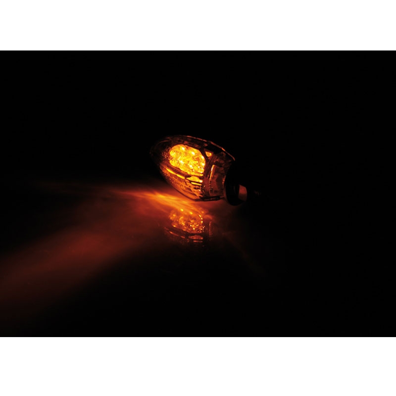 Highsider Smart Drop LED motorcykelblinklys sort