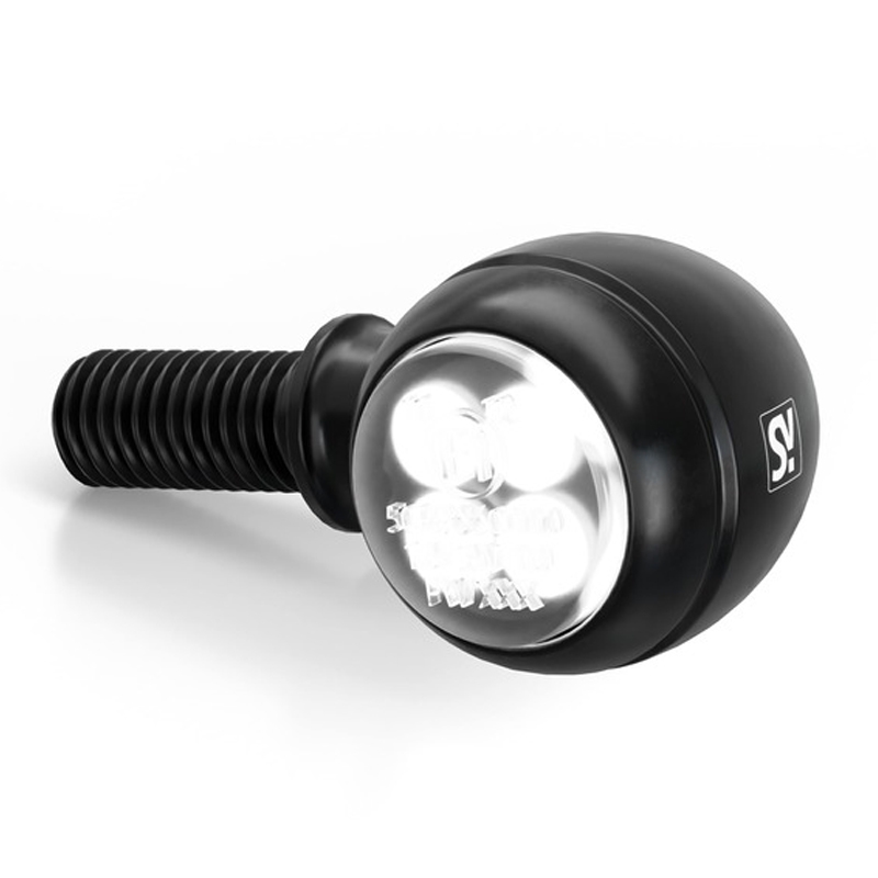 Motorcykel blinklys Highsider Smart Circula-S LED 2-i-1 sort