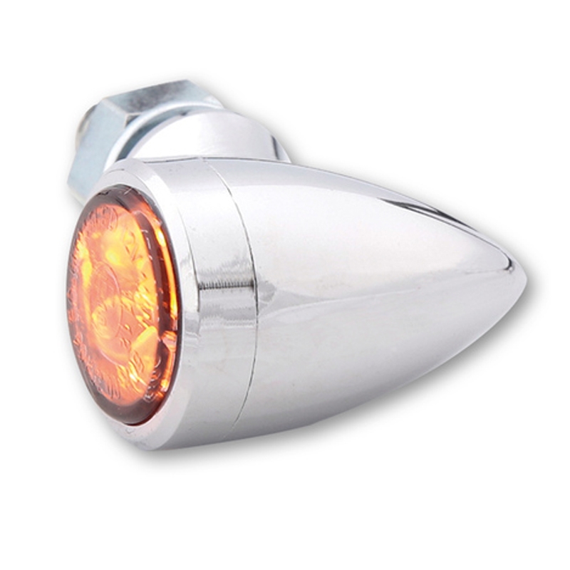 Motorcykel blinklys Highsider Smart Sixteen Bullet LED krom