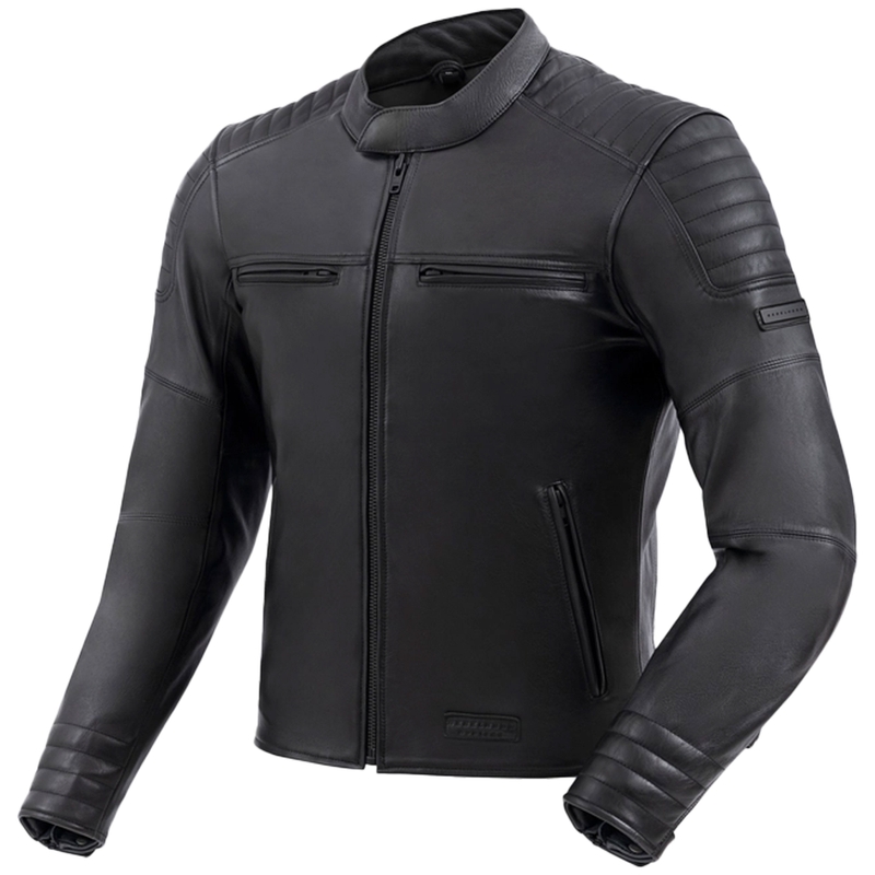 Læder motorcykeljakke Rebelhorn Hunter II sort