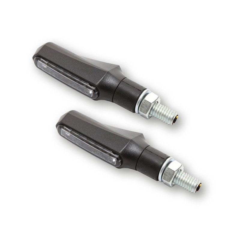 Motorcykel blinklys Highsider Smart Shorty Fin 3-i-1 sort