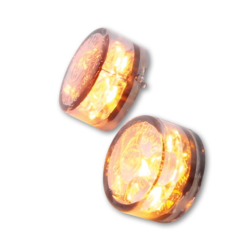 Motorcykel blinklys Highsider Smart Module Sixteen LED 3i1 røggrå